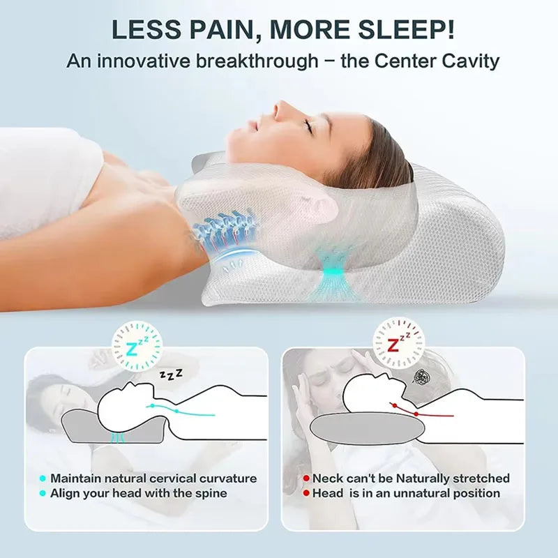 Single memory foam side sleeping pillow