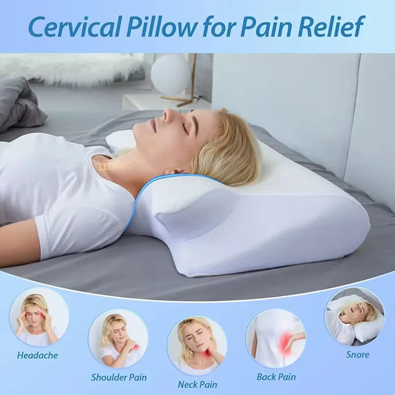 Single memory foam side sleeping pillow