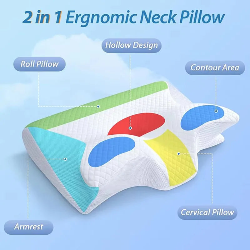 Single memory foam side sleeping pillow