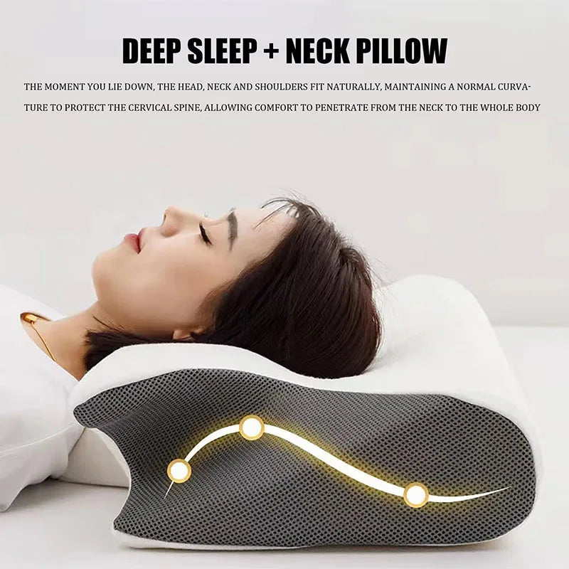 Single memory foam side sleeping pillow